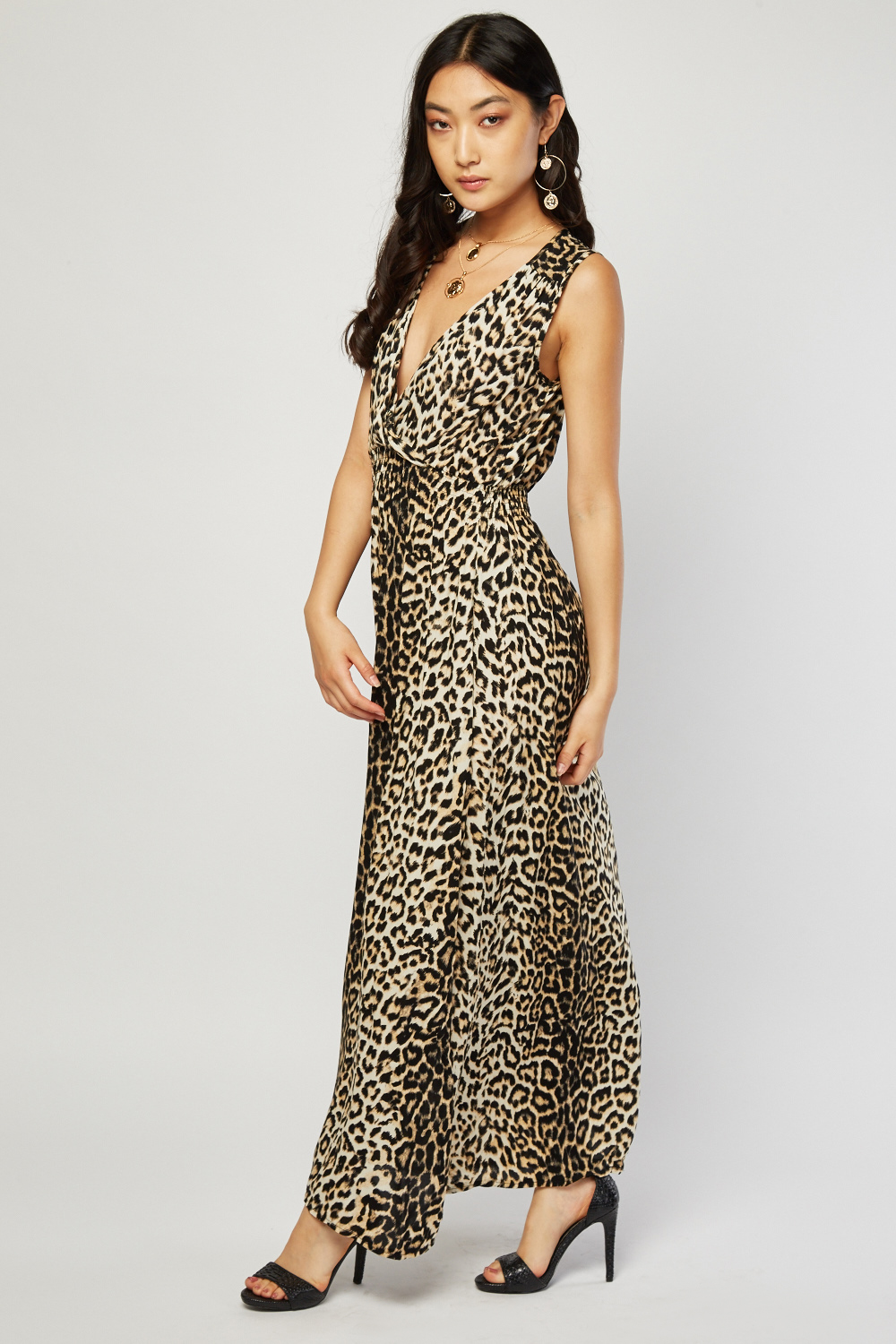 Leopard Print Maxi Dress - Just $7