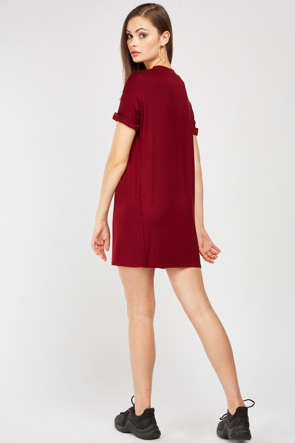 Plain Jersey T-Shirt Dress - Just $7