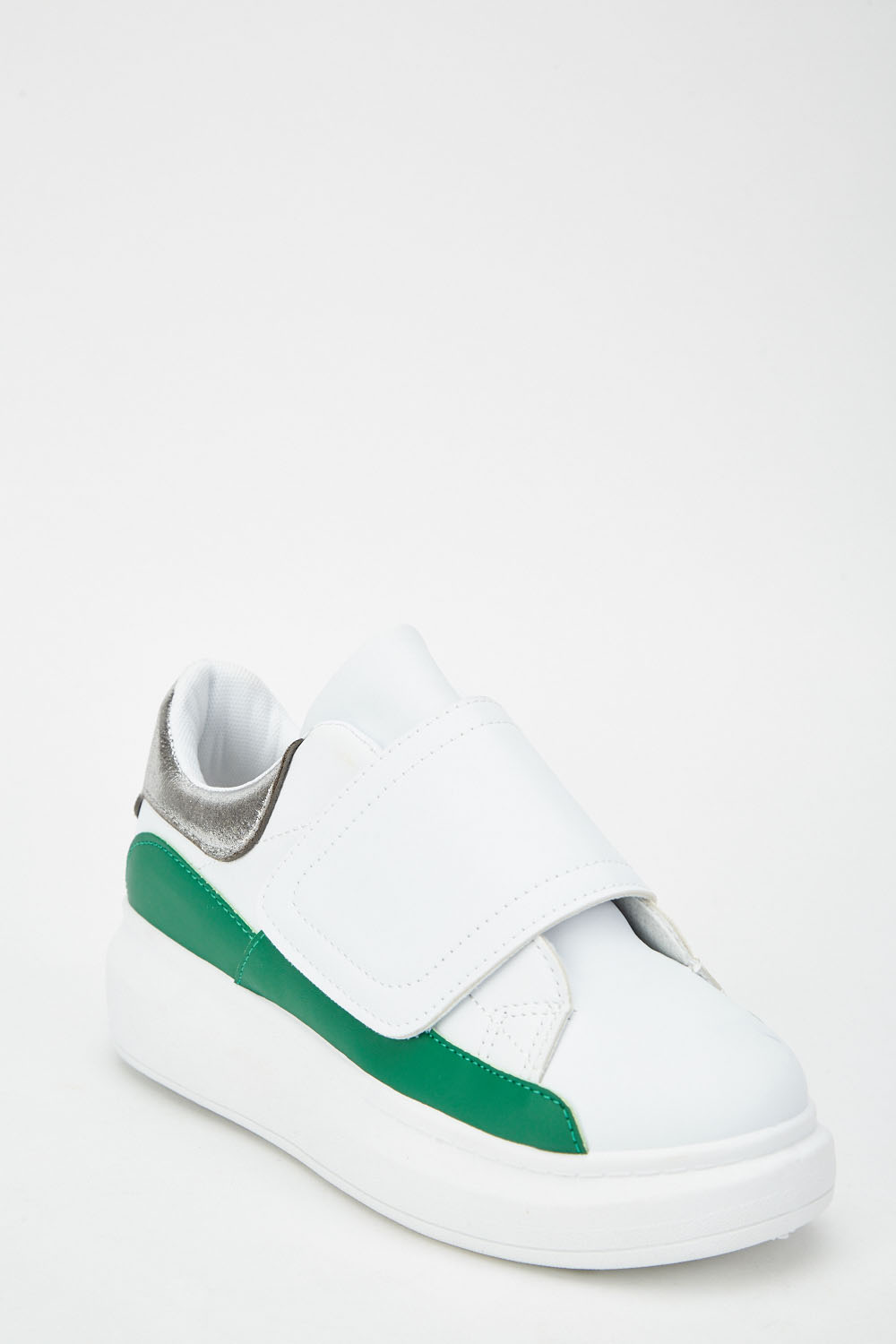 contrast chunky sole trainers