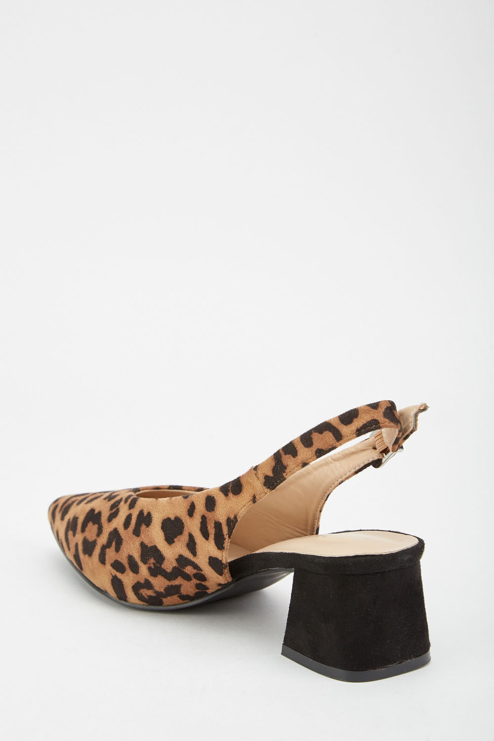 Slingback Leopard Block Heels - Just $7