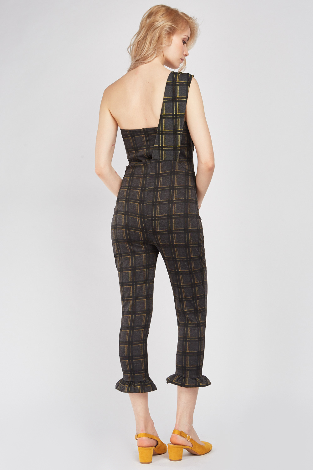 tartan jumpsuit