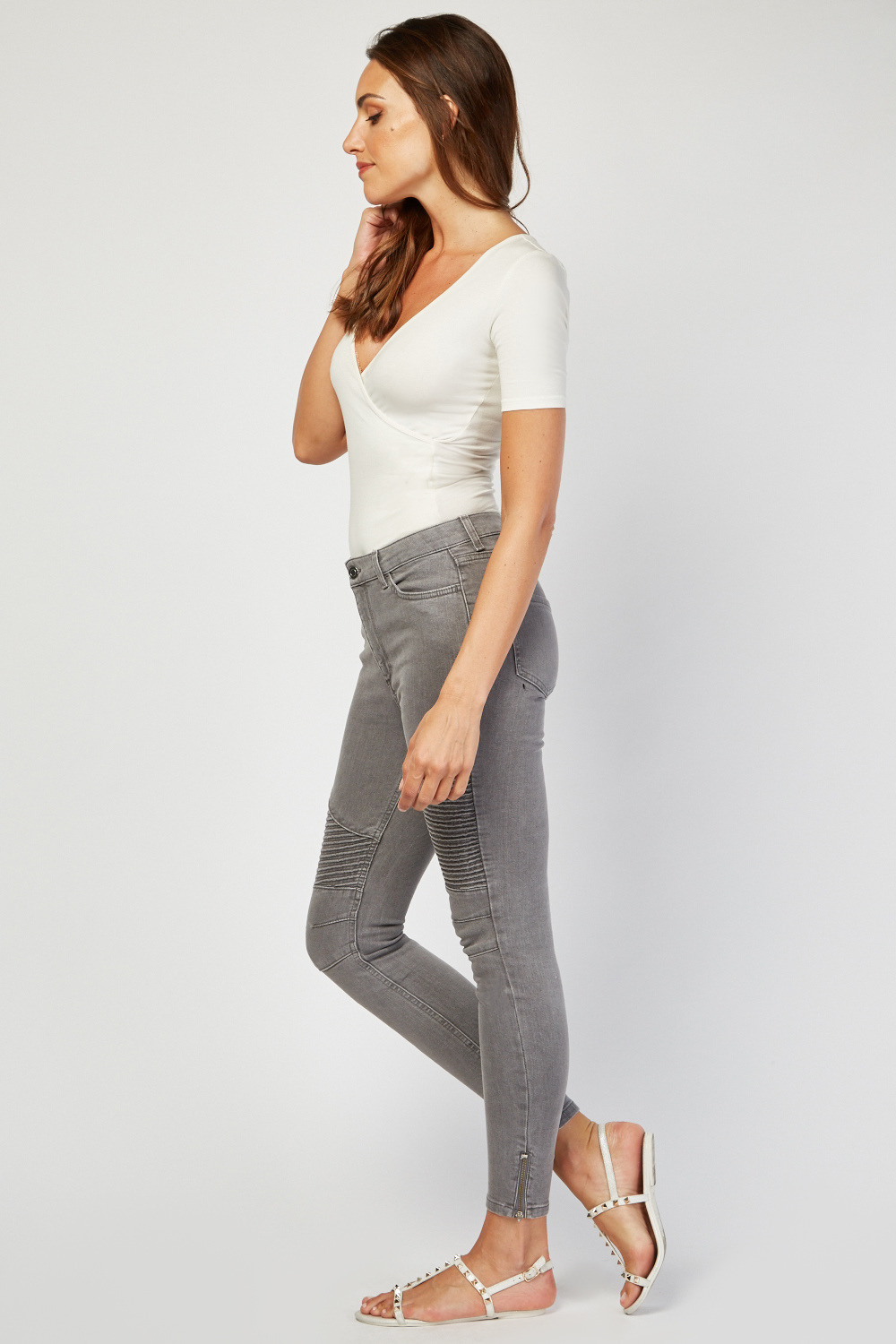 grey skinny fit jeans