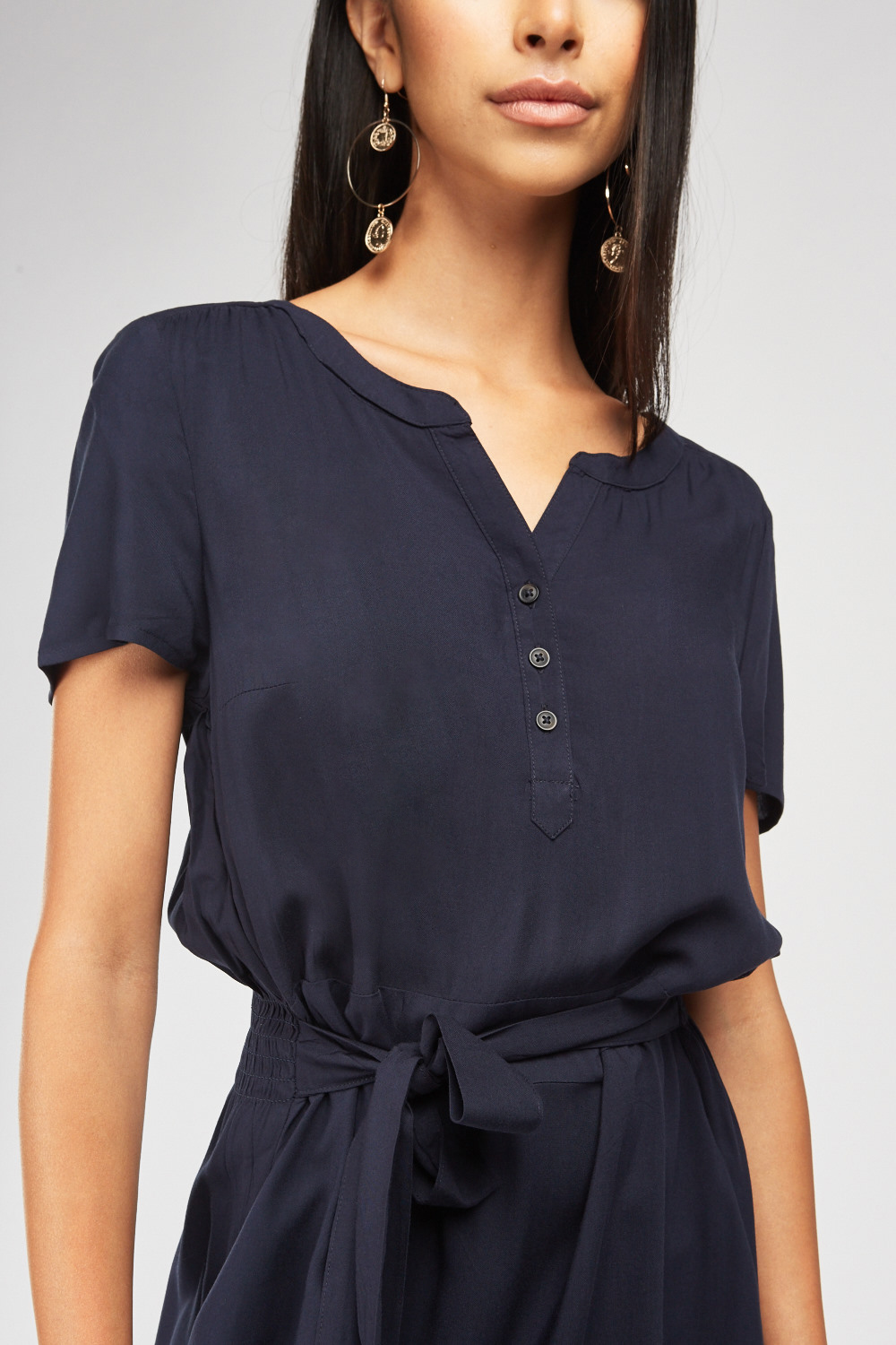 Short Sleeve Midi Tea Dress - Just $6