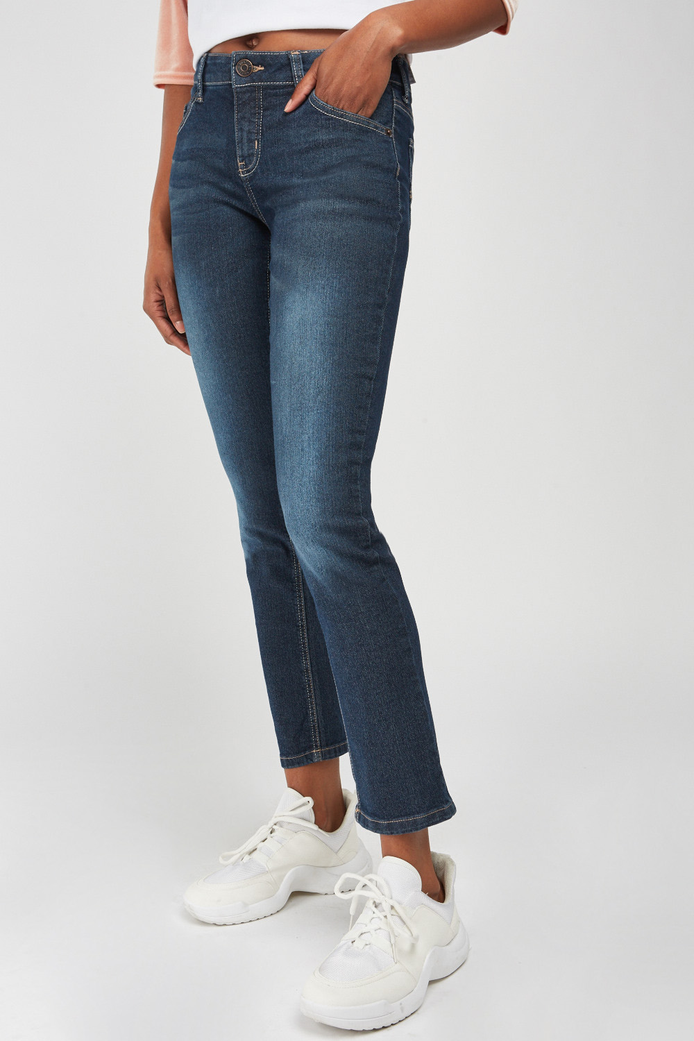 Straight Cut Denim Jeans - Just $7