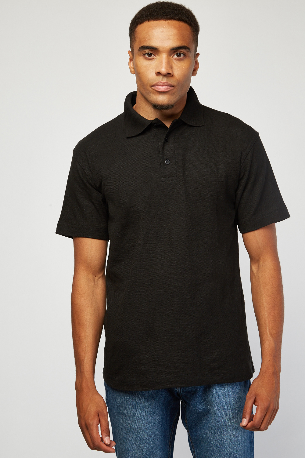 Pack Of 3 Black Polo-Shirts - Just $7