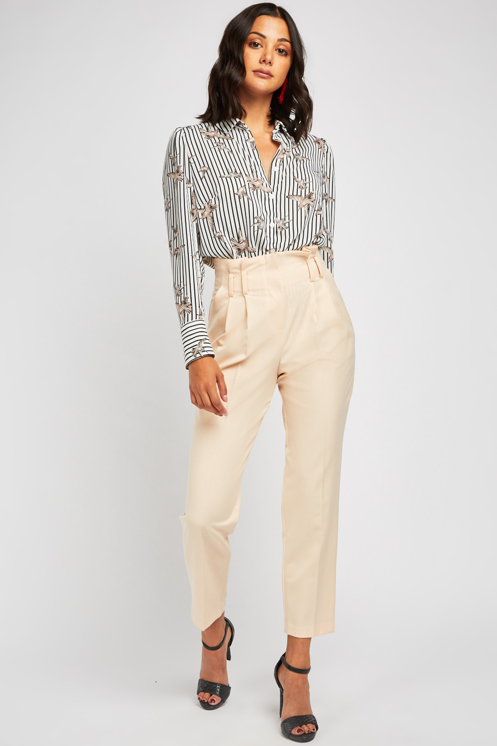 High Waist Tailored Trousers - Just $6