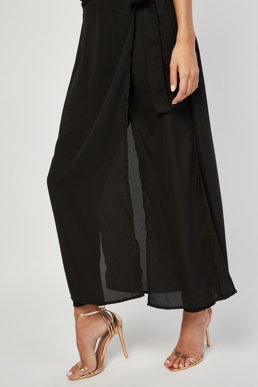 Chiffon Skirt Overlay Trousers - Just $7