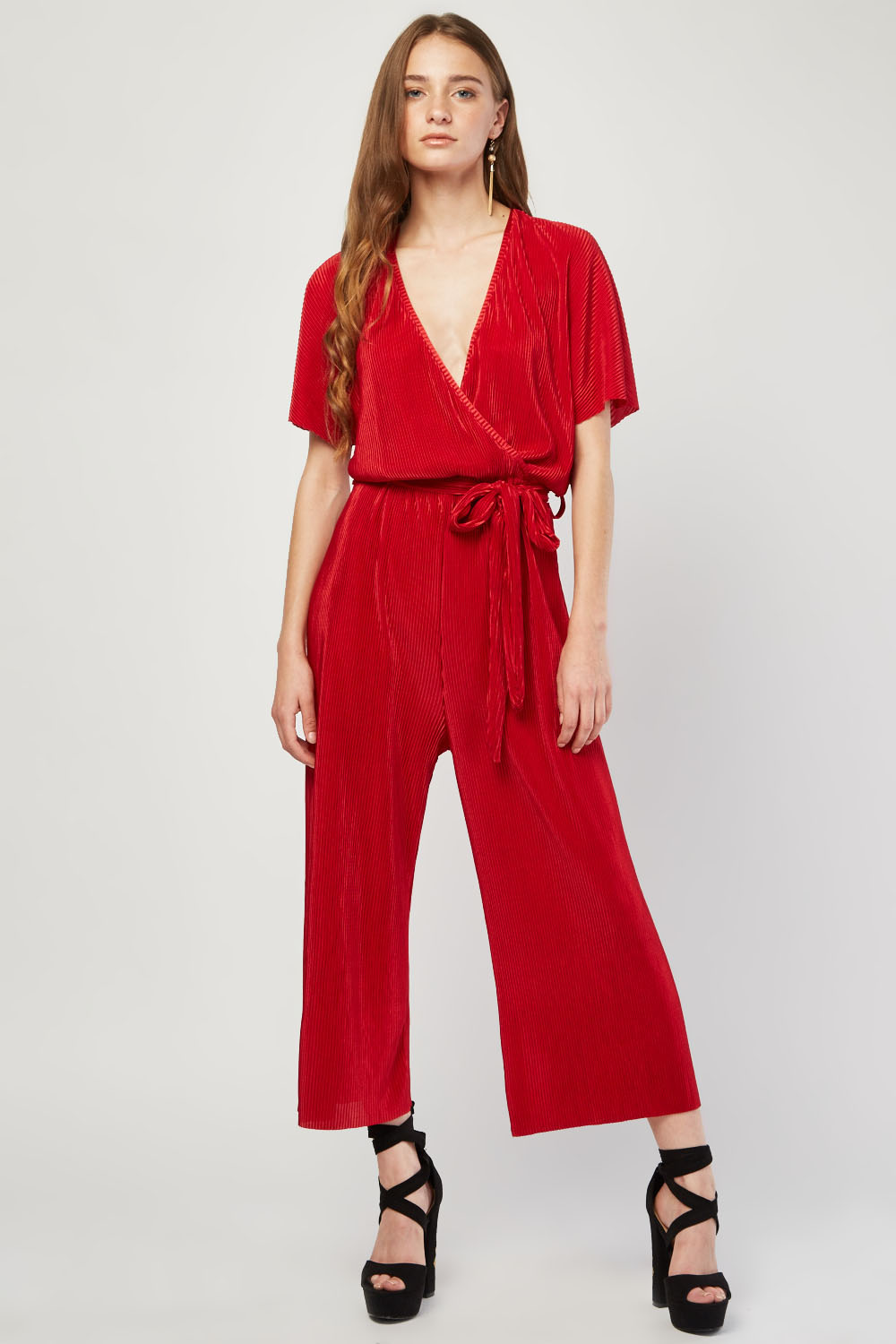 plisse jumpsuit