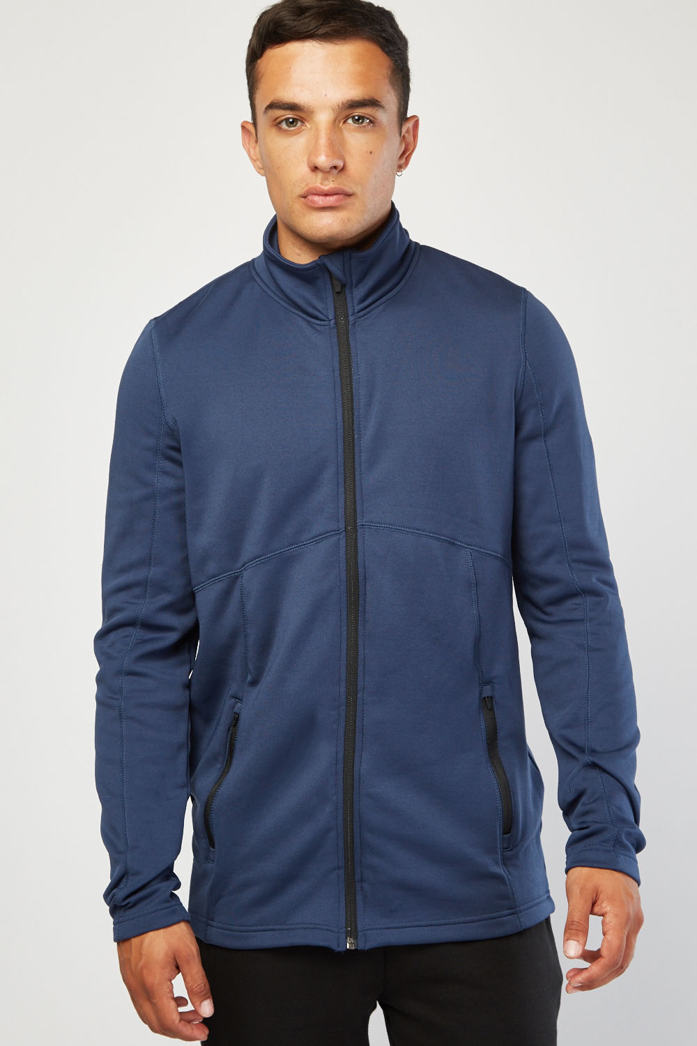 Long Sleeve Dark Blue Jacket - Just $7