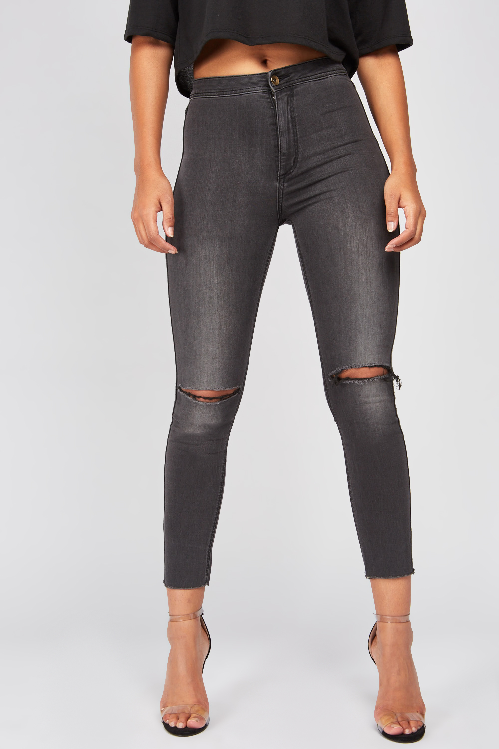 ripped jeggings womens