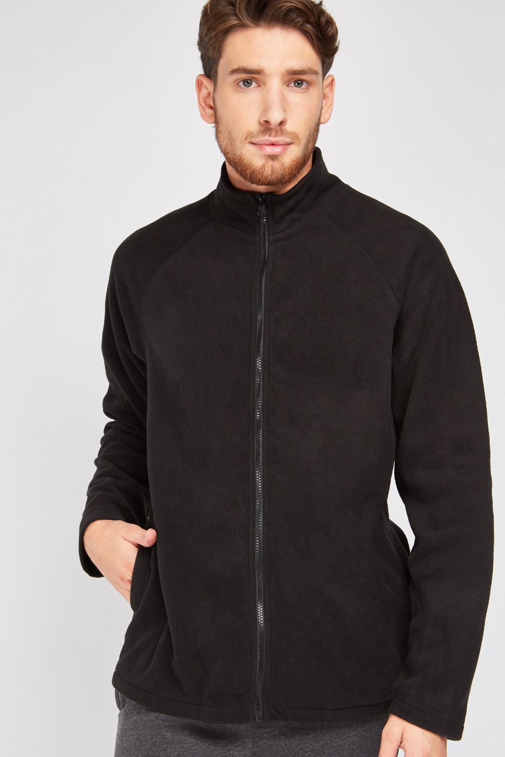 black long sleeve fleece