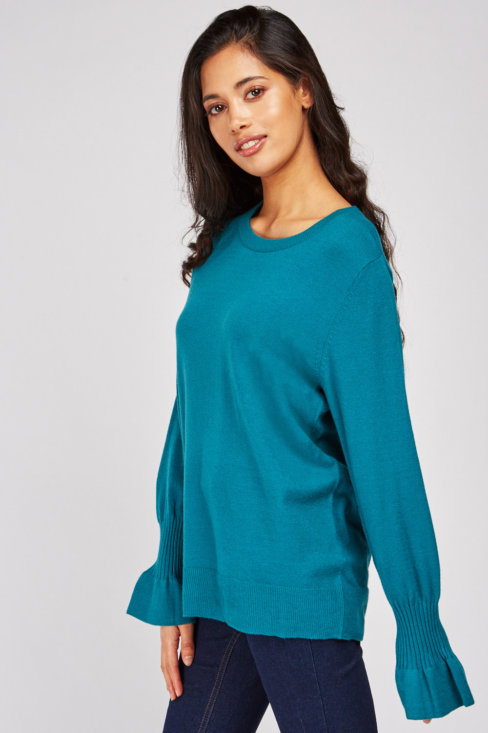 Bell Sleeve Knit Sweater - Just $7