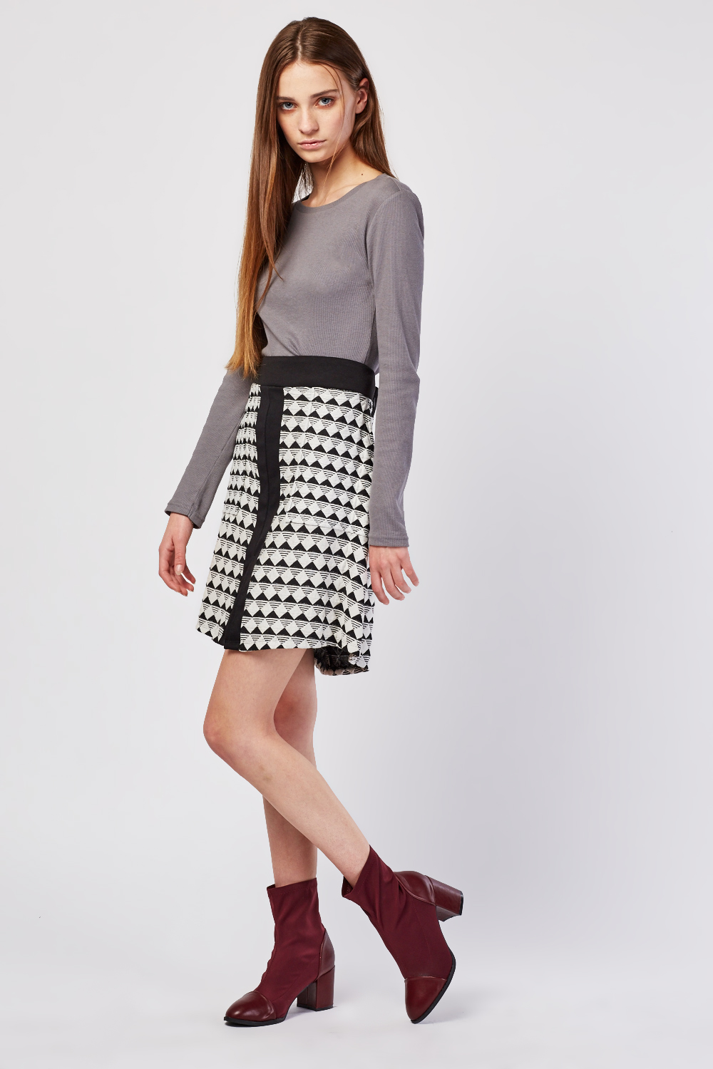 Monochrome Mini Skirt - Just $3