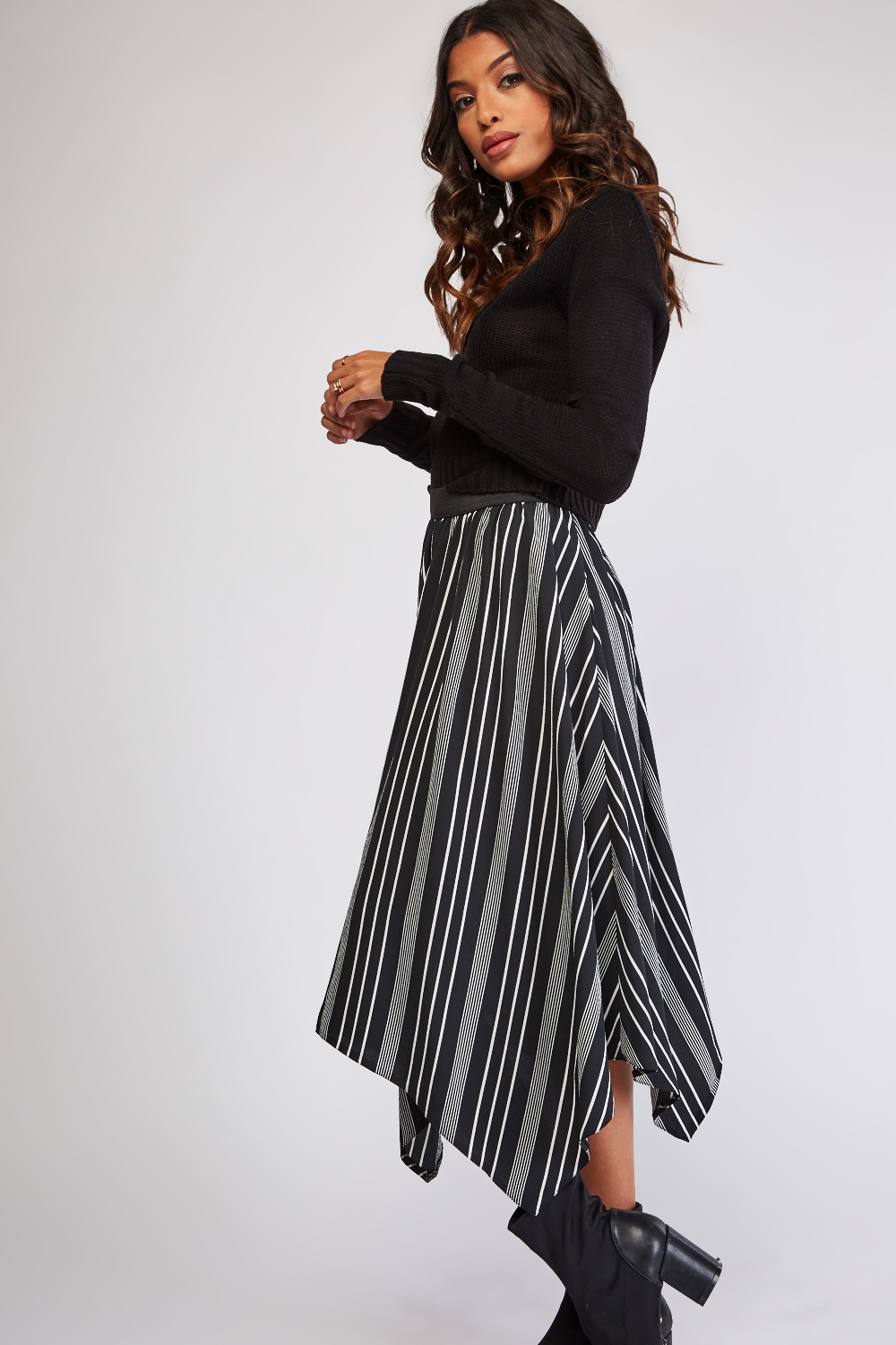 Striped Midi Scarf Skirt - Just $7