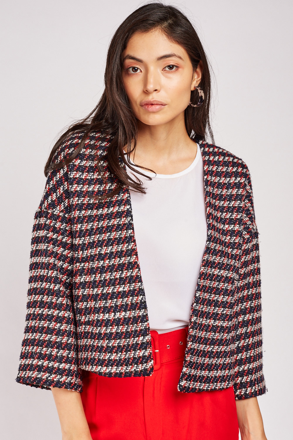 Multi Coloured Tweed Jacket - Just $7