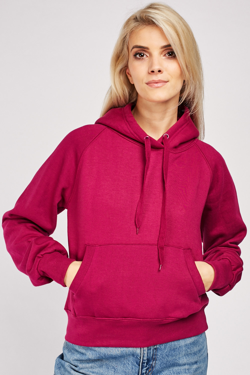 magenta hoodie