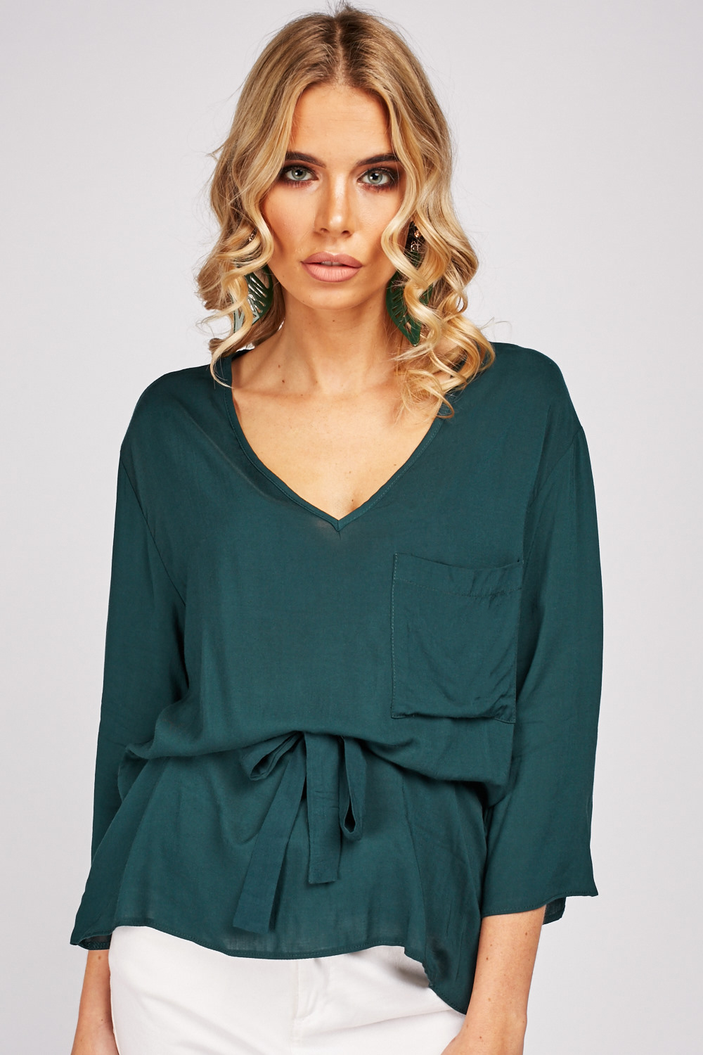 dark green blouses