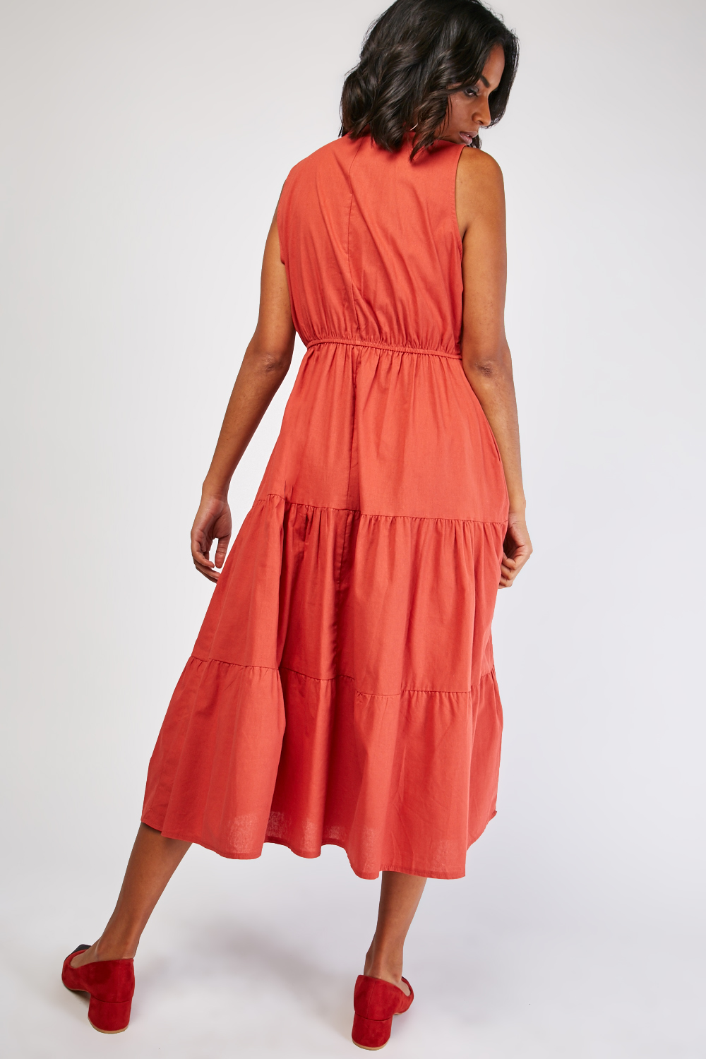 Sleeveless Midi Tiered Dress - Just $7