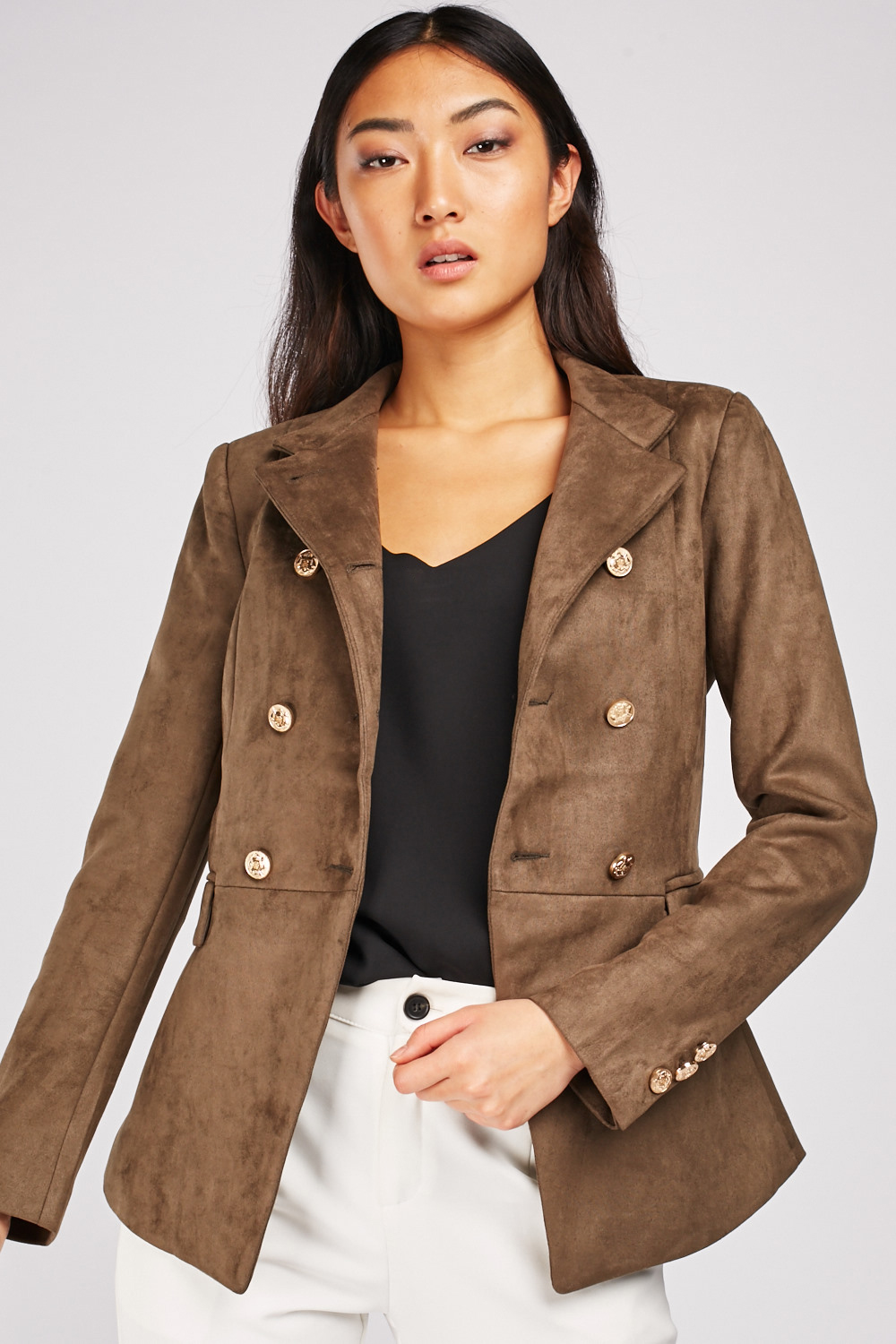 suede military jacket