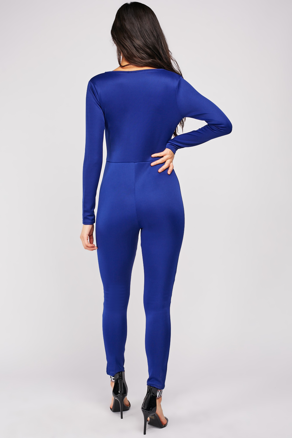 Wrap Royal Blue Jumpsuit - Just $7