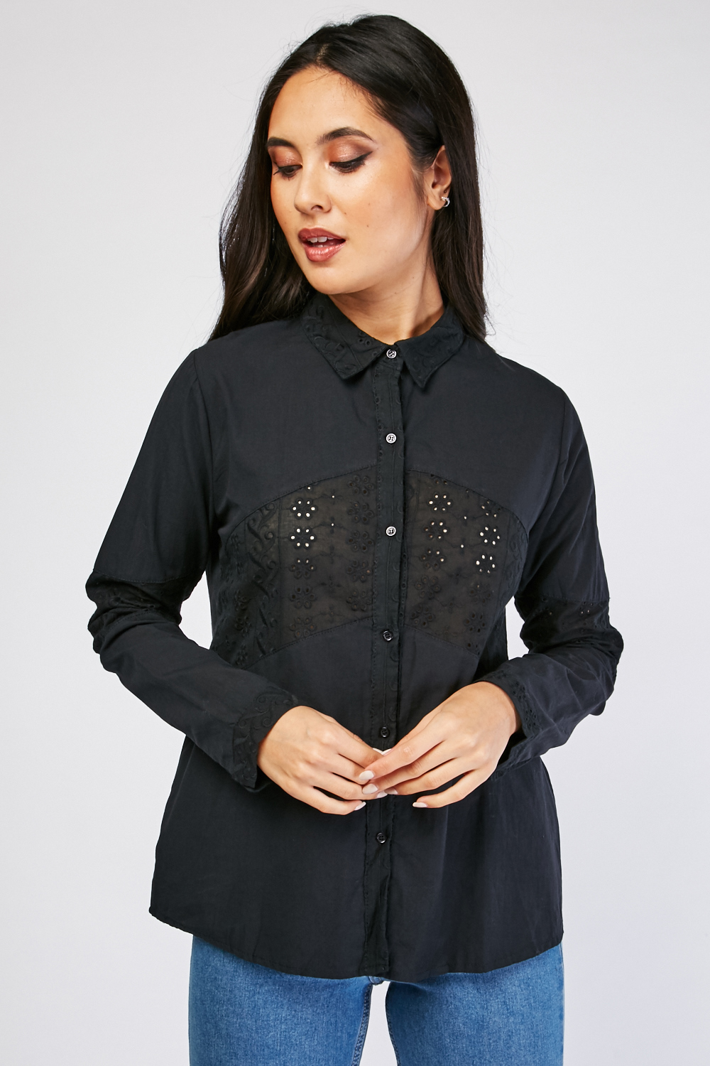 broderie anglaise shirt