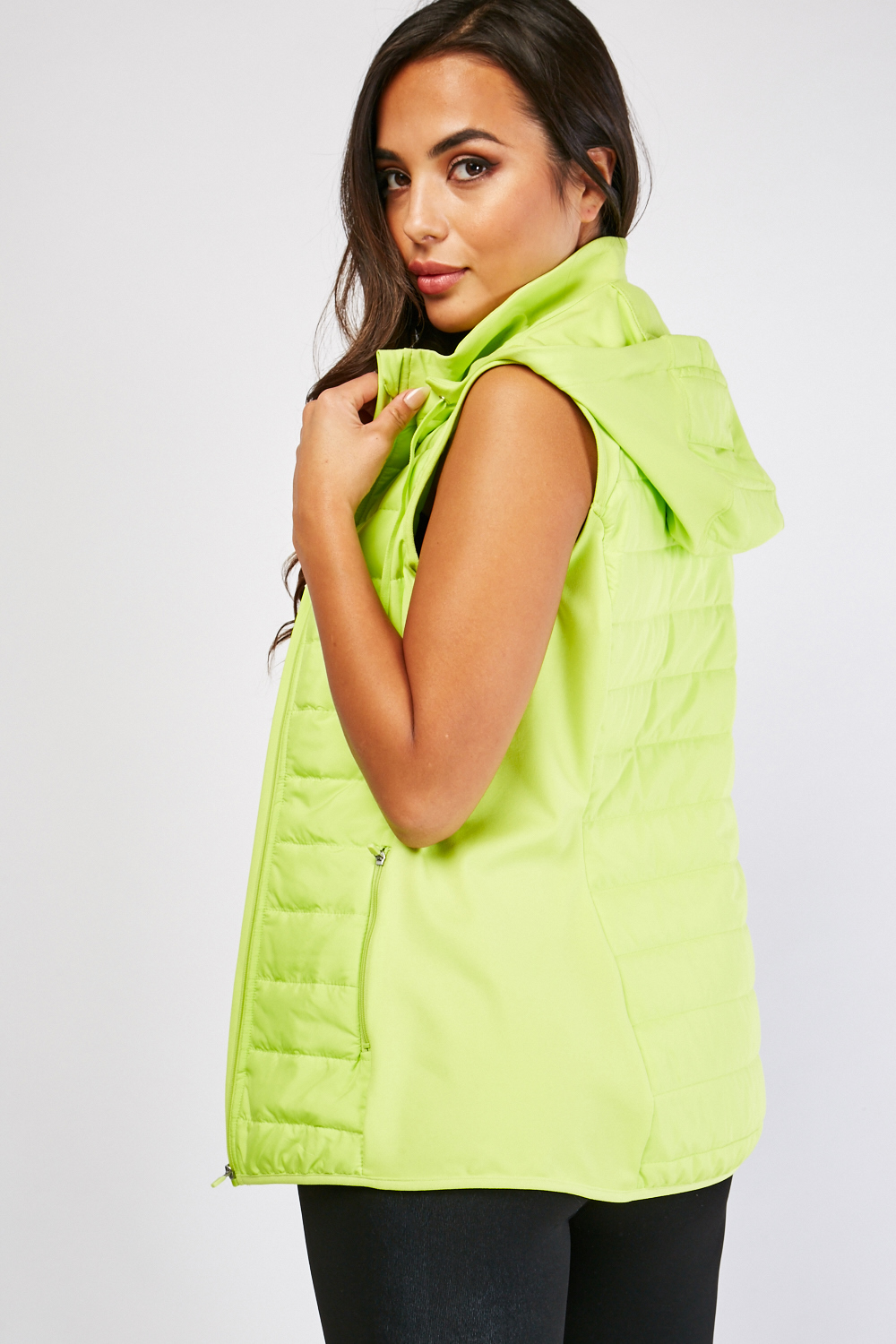 Light Weight Quilted Hooded Gilet - Just $7