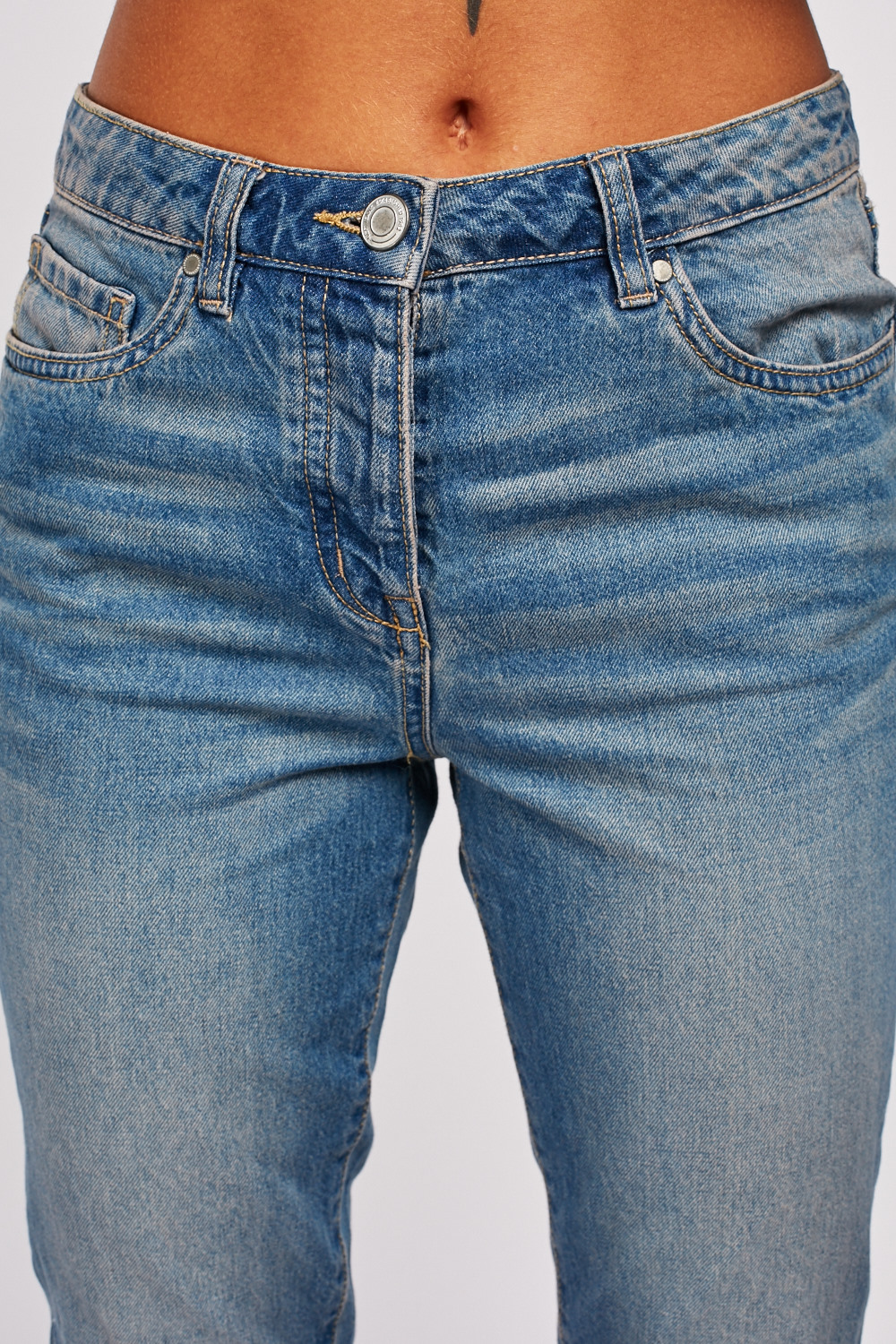 Boyfit Denim Blue Jeans - Just $6