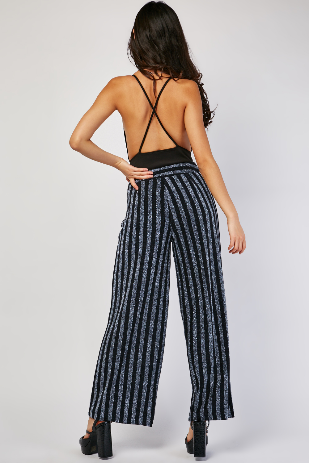 striped trousers plus size