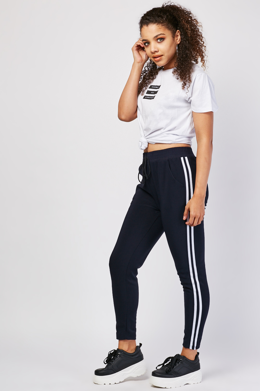 jogger pants stripe