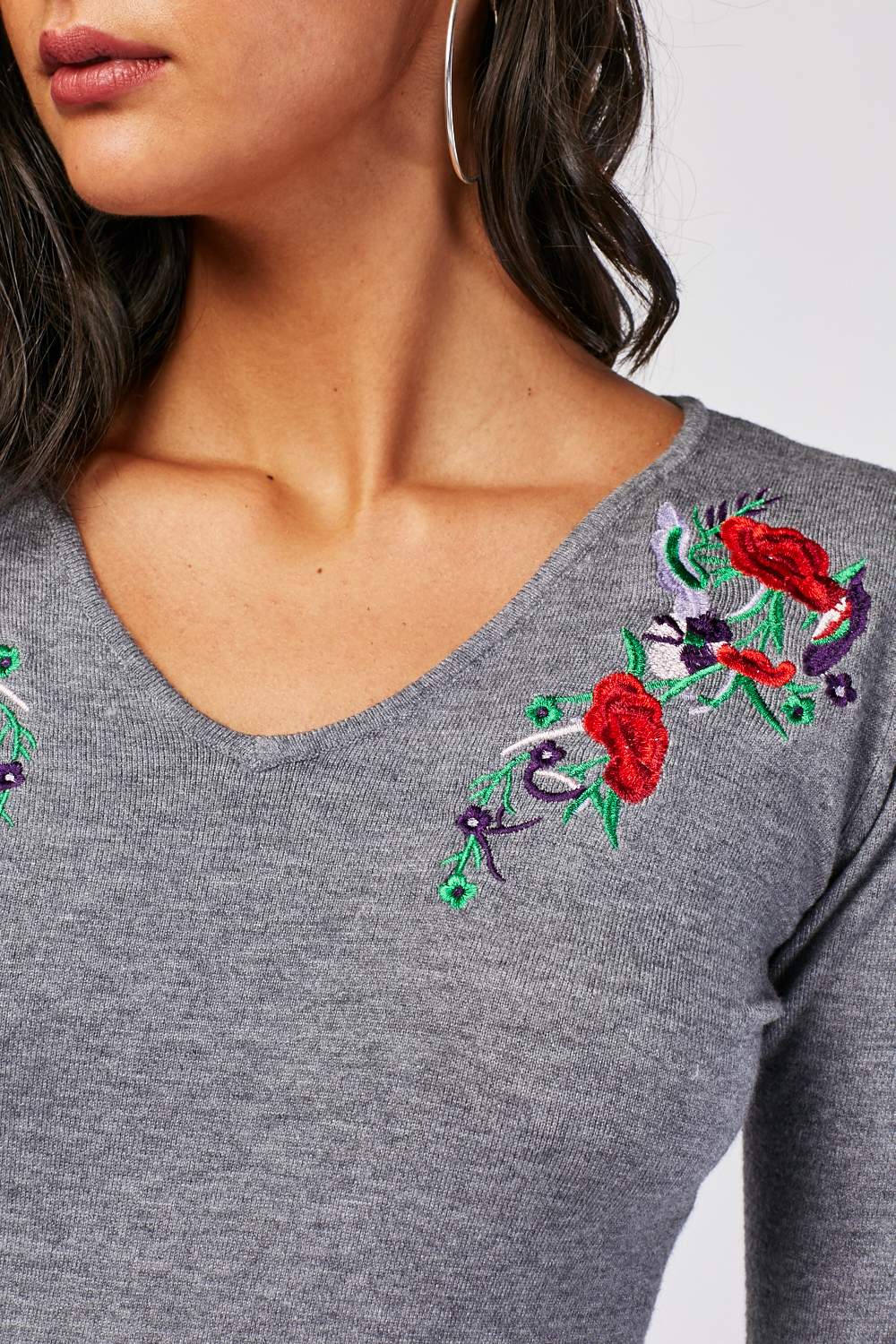Ada E. Silva: Top 15+ Lessons About Knit Sweater With Floral Embroidery ...