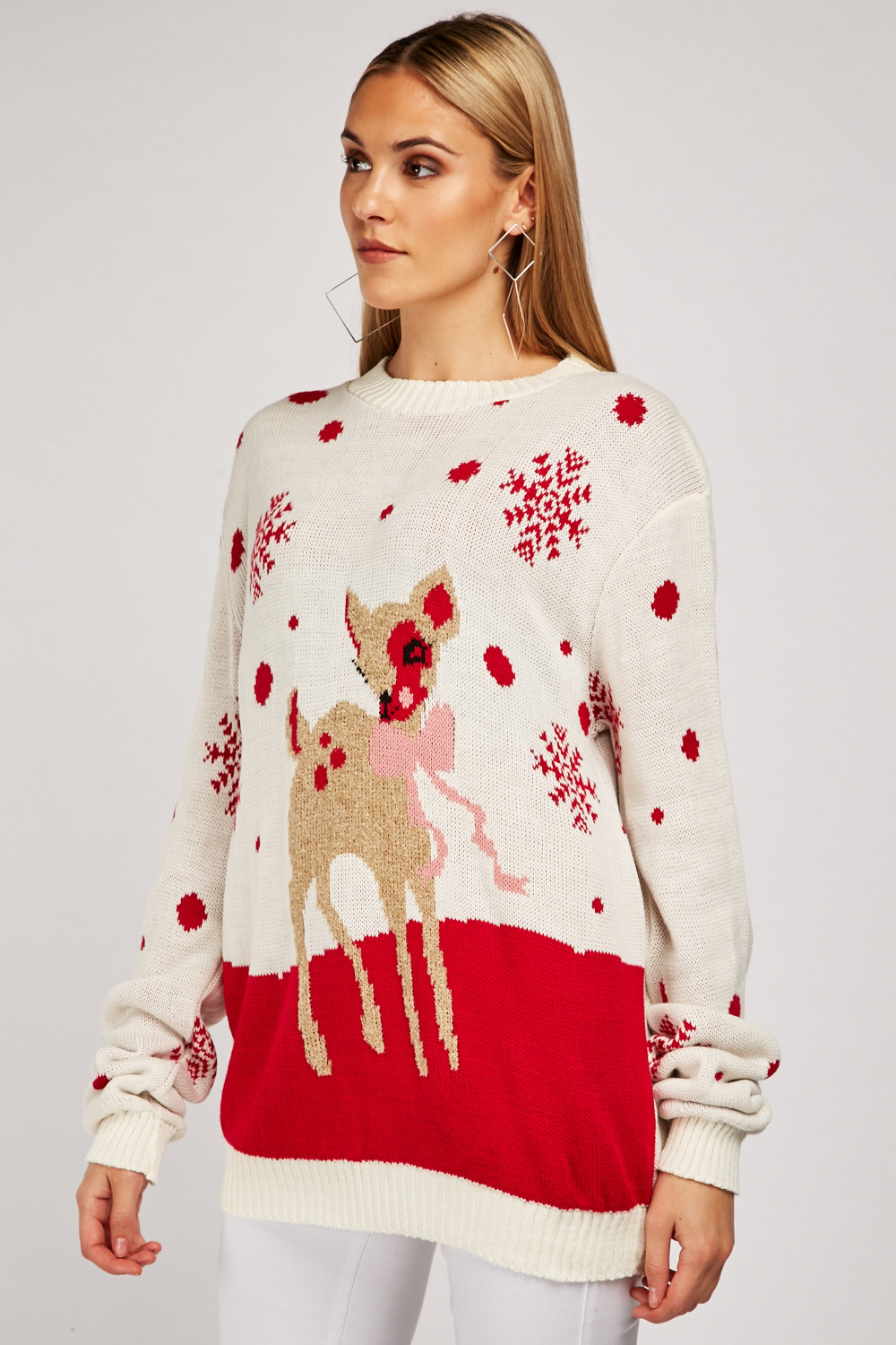 Reindeer Pattern Festive Jumper - Just £6