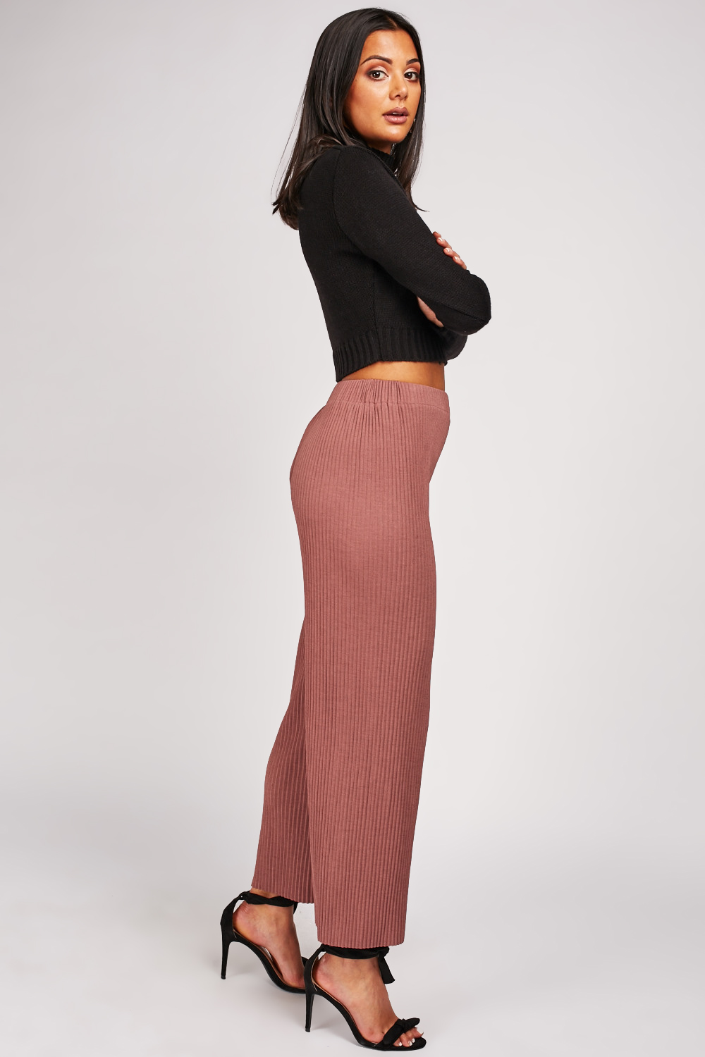 Mauve Pleated Trousers - Just $7