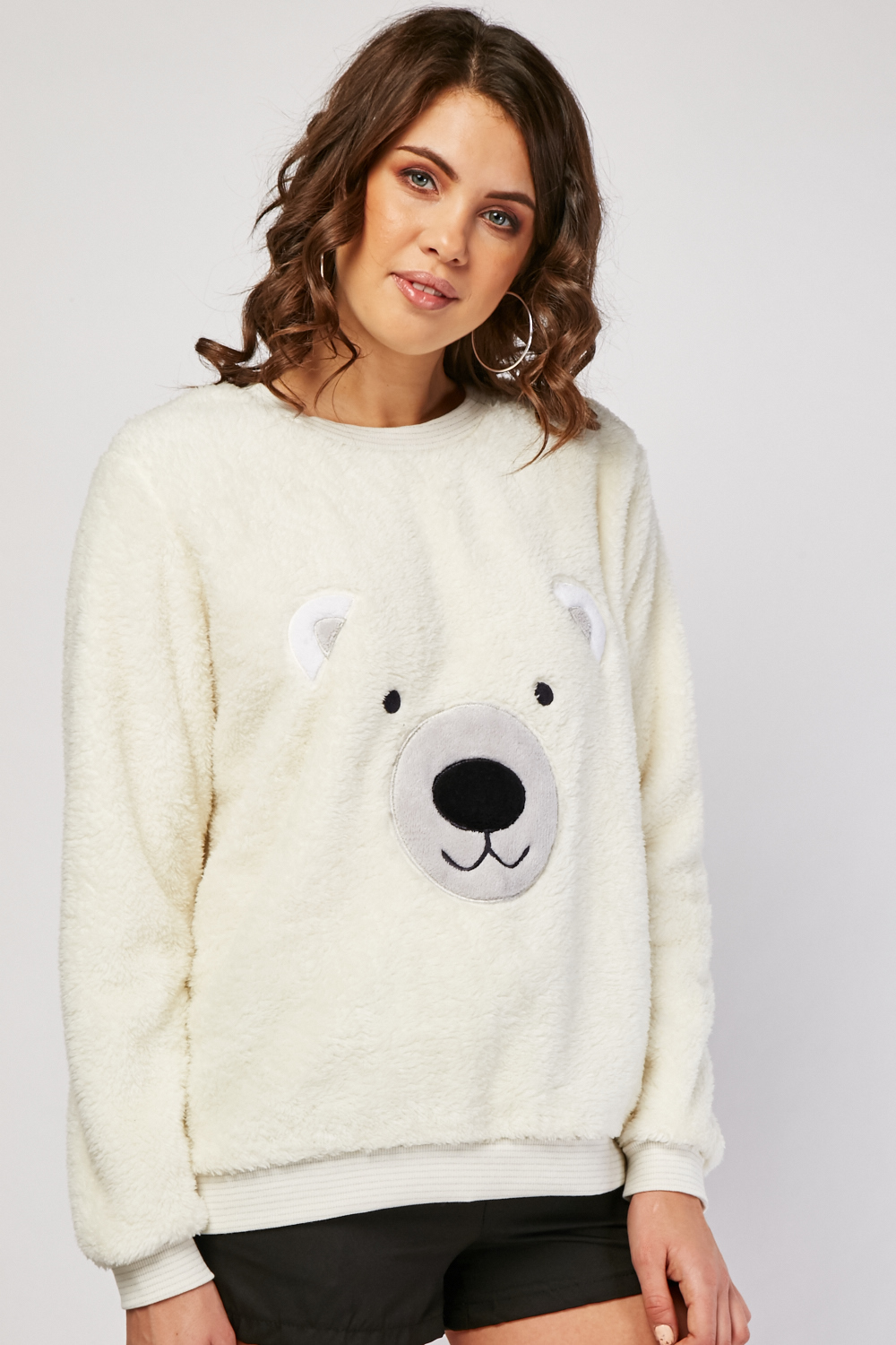 Fluffy Polar Bear Fleece Top - Just $7