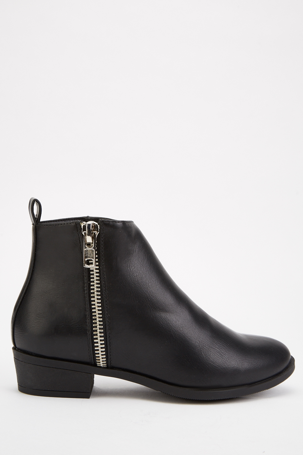 Zipper Side Ankle Boots - Just $6