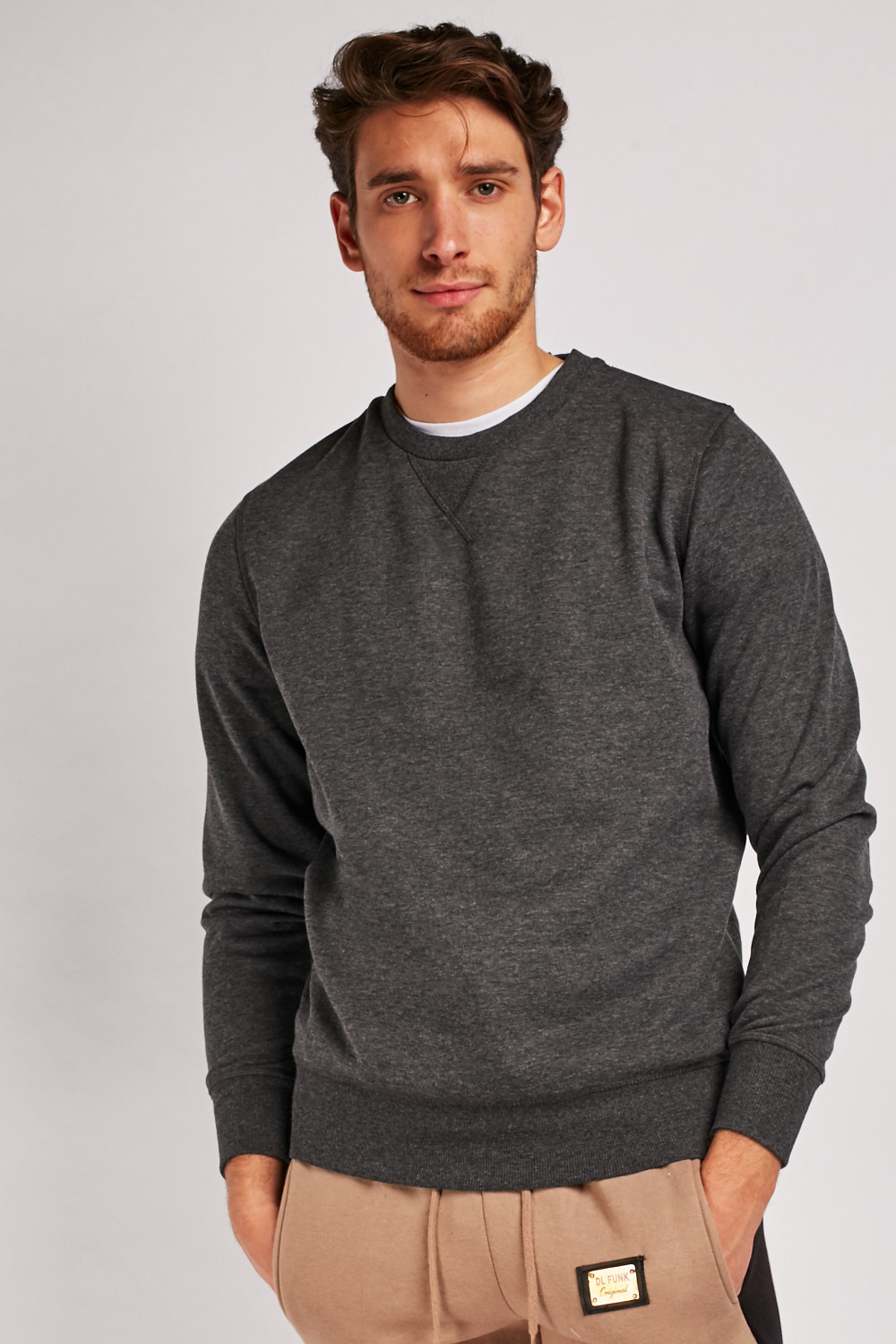 Speckled Grey Jersey Sweatshirt - Just $7