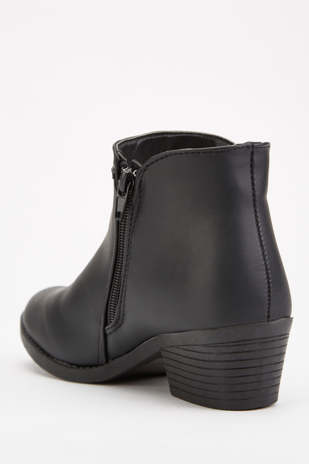 Zipper Side Ankle Boots - Just $7